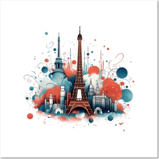 Paris artistic illustration Posters and Art